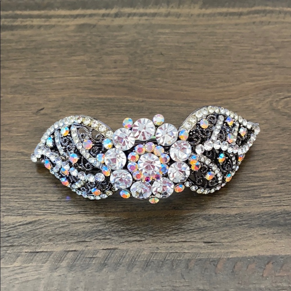 Crystal hair clip